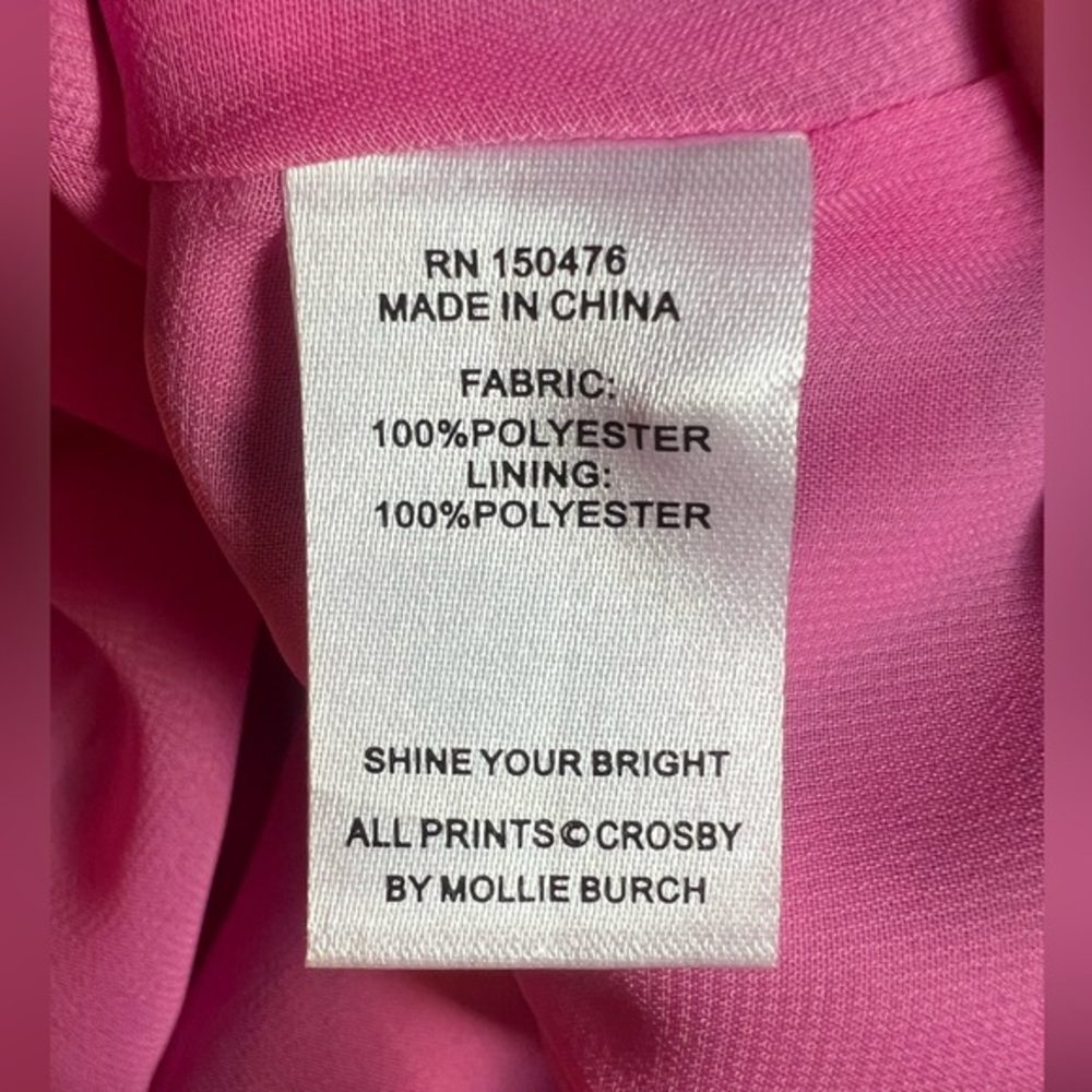 Crosby by Mollie Burch Pink Maisie Dress in Expressive Floral Size Large - Picture 6 of 11